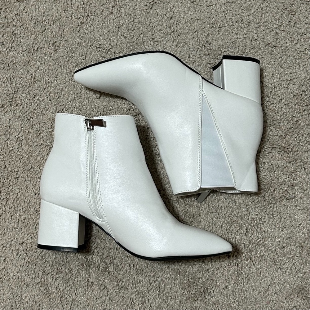 Women’s White Booties